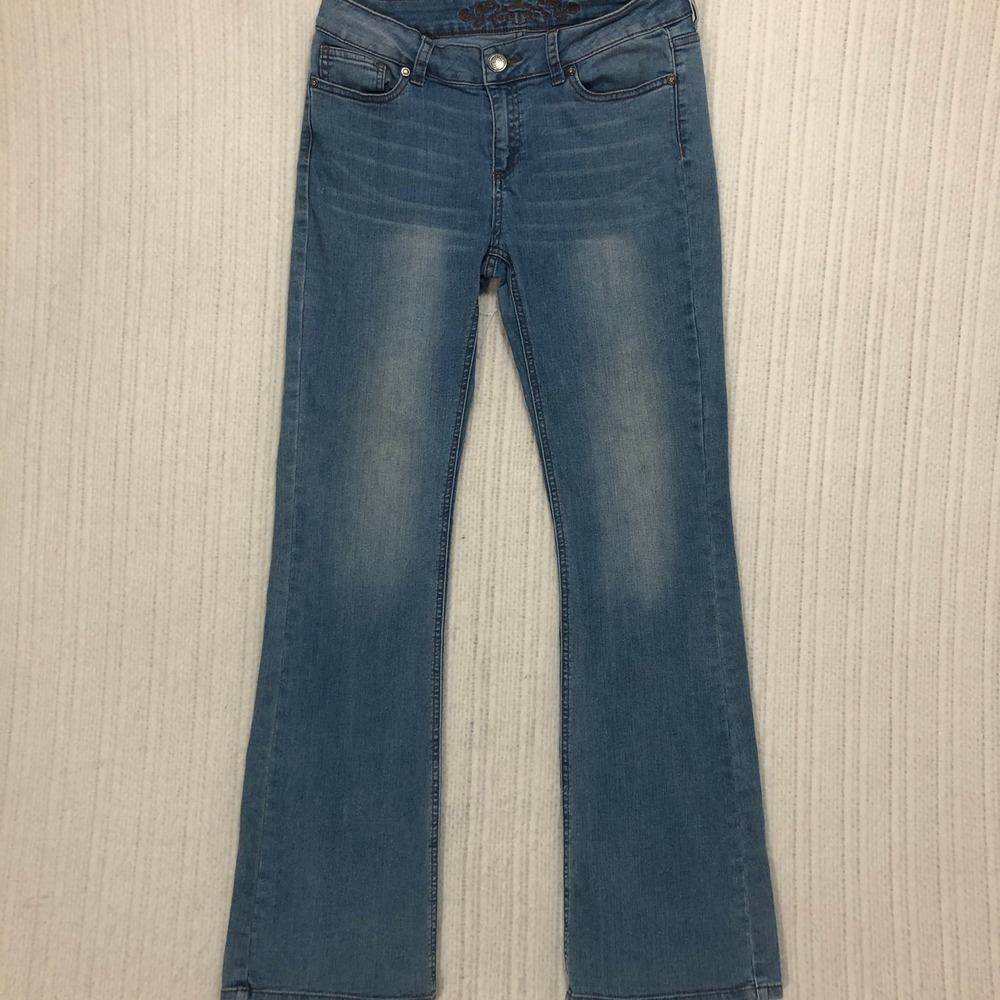 Wax Jean Womens Size 11 Light Wash Bootcut Denim Jeans 91000 Stretch Casual
